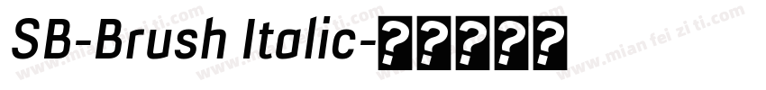 SB-Brush Italic字体转换